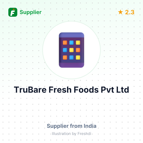 TruBare Fresh Foods Pvt Ltd  – summary card, no photo uploaded yet