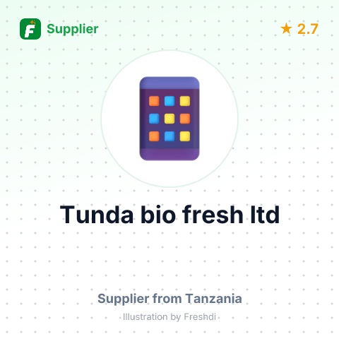 Tunda bio fresh ltd – summary card, no photo uploaded yet
