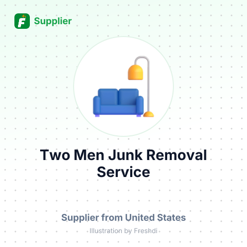 Two Men Junk Removal Service – summary card, no photo uploaded yet