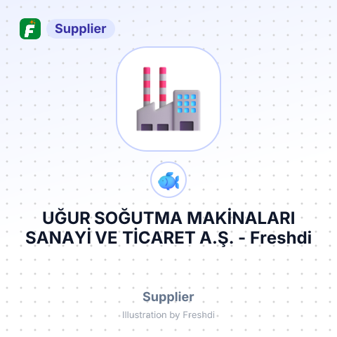 UĞUR SOĞUTMA MAKİNALARI SANAYİ VE TİCARET A.Ş. – summary card, no photo uploaded yet