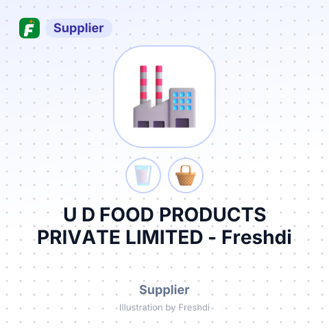 U D FOOD PRODUCTS PRIVATE LIMITED – summary card, no photo uploaded yet