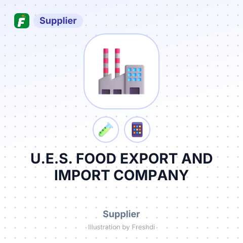 U.E.S. FOOD EXPORT AND IMPORT COMPANY – summary card, no photo uploaded yet