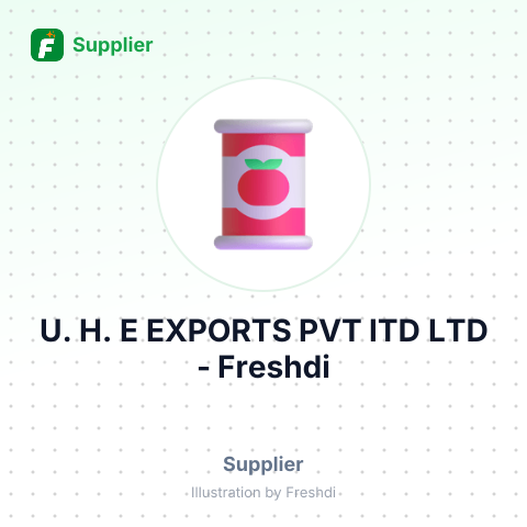 U. H. E EXPORTS PVT ITD LTD – summary card, no photo uploaded yet