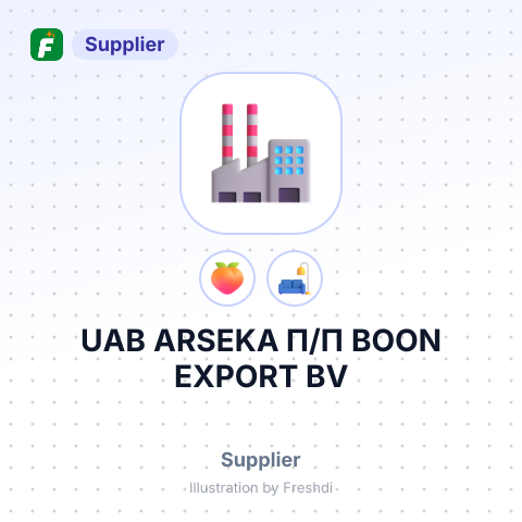 UAB ARSEKA П/П BOON EXPORT BV – summary card, no photo uploaded yet