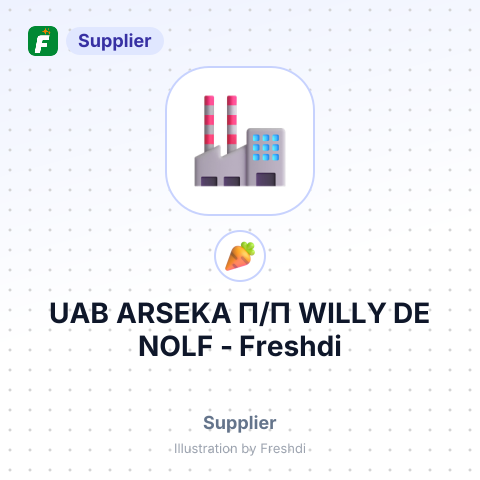 UAB ARSEKA П/П WILLY DE NOLF – summary card, no photo uploaded yet