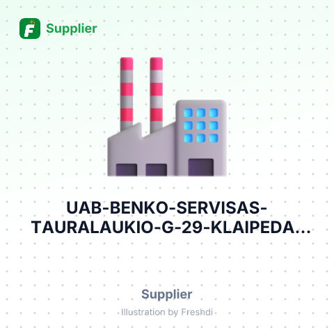 UAB BENKO SERVISAS TAURALAUKIO G 29 KLAIPEDA LITHUANIA – summary card, no photo uploaded yet