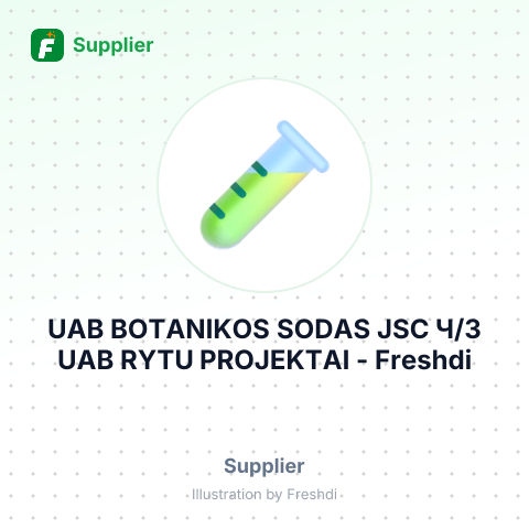 UAB BOTANIKOS SODAS JSC Ч/З UAB RYTU PROJEKTAI – summary card, no photo uploaded yet