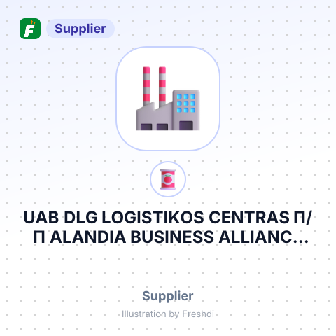 UAB DLG LOGISTIKOS CENTRAS П/П ALANDIA BUSINESS ALLIANCE AB – summary card, no photo uploaded yet