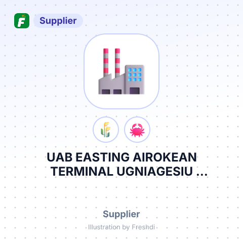 UAB EASTING AIROKEAN TERMINAL UGNIAGESIU G.14,VILNIUS,LITHUANIA NIA – summary card, no photo uploaded yet