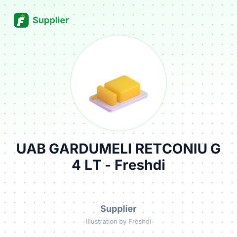 UAB GARDUMELI RETCONIU G 4 LT – summary card, no photo uploaded yet