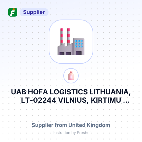 UAB HOFA LOGISTICS LITHUANIA, LT-02244 VILNIUS, KIRTIMU STR.69 BY ORDER PLACTONE ALLIANCE LLP – summary card, no photo uploaded yet