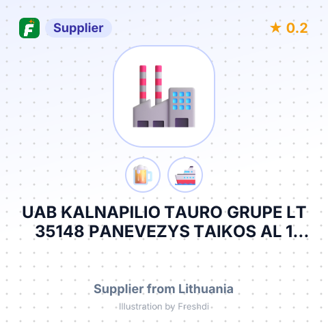 UAB KALNAPILIO TAURO GRUPE LT 35148 PANEVEZYS TAIKOS AL 1 LITHUANIA – summary card, no photo uploaded yet