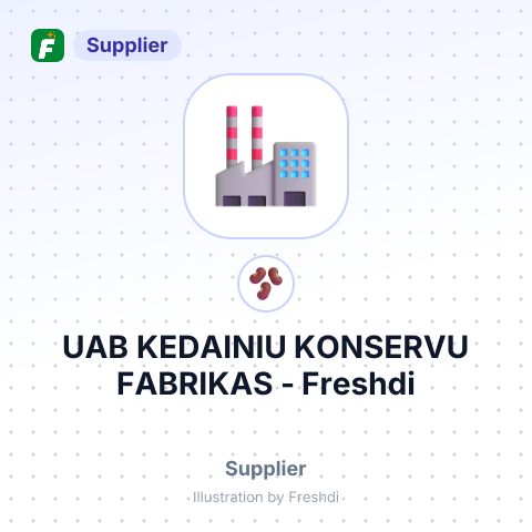 UAB KEDAINIU KONSERVU FABRIKAS – summary card, no photo uploaded yet