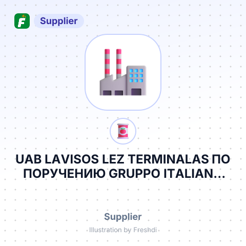 UAB LAVISOS LEZ TERMINALAS ПО ПОРУЧЕНИЮ GRUPPO ITALIANO VINI S.P.A – summary card, no photo uploaded yet