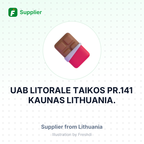 UAB LITORALE, TAIKOS PR.141, KAUNAS,LITHUANIA. – summary card, no photo uploaded yet