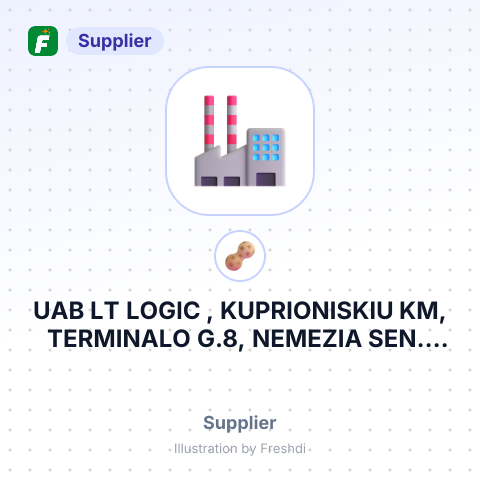 UAB LT LOGIC , KUPRIONISKIU KM, TERMINALO G.8, NEMEZIA SEN., VILNIUS, LITHUANIA П/П IMPEXIA SKANDINAVIA AB – summary card, no photo uploaded yet