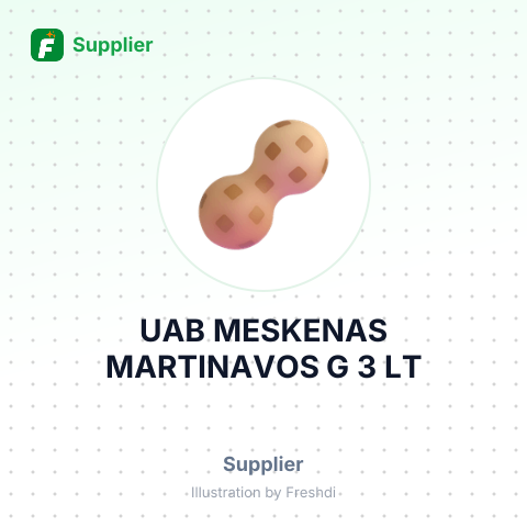 UAB MESKENAS MARTINAVOS G 3 LT – summary card, no photo uploaded yet