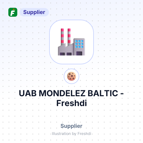 UAB MONDELEZ BALTIC – summary card, no photo uploaded yet