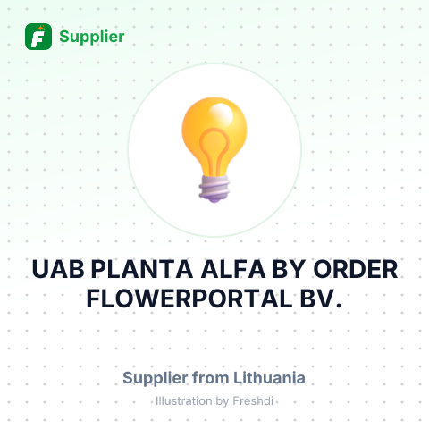 UAB PLANTA ALFA BY ORDER FLOWERPORTAL BV. – summary card, no photo uploaded yet