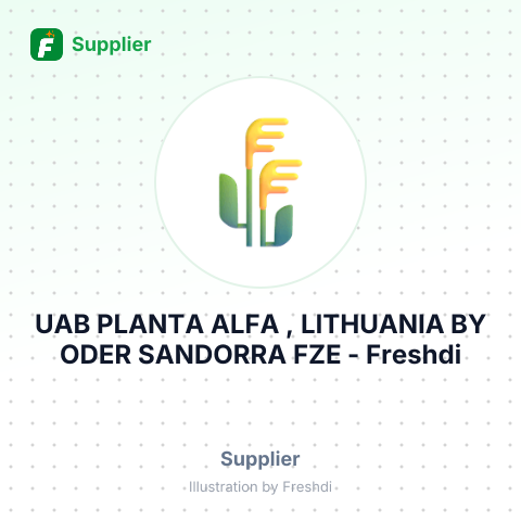 UAB PLANTA ALFA , LITHUANIA BY ODER SANDORRA FZE – summary card, no photo uploaded yet