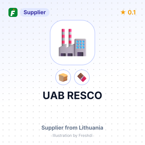 UAB RESCO – summary card, no photo uploaded yet