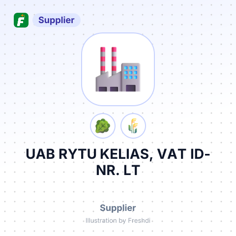 UAB RYTU KELIAS, VAT ID-NR. LT – summary card, no photo uploaded yet