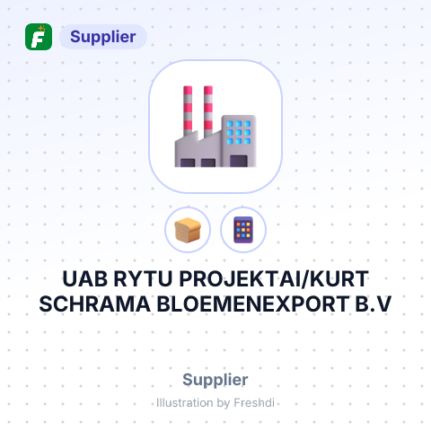UAB RYTU PROJEKTAI/KURT SCHRAMA BLOEMENEXPORT B.V – summary card, no photo uploaded yet