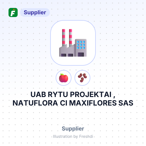 UAB RYTU PROJEKTAI , NATUFLORA CI MAXIFLORES SAS – summary card, no photo uploaded yet