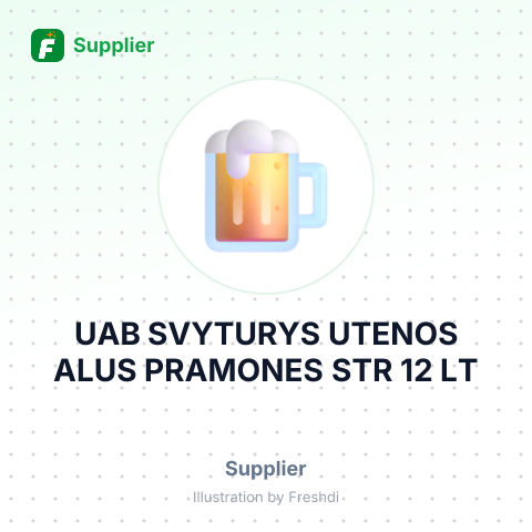 UAB SVYTURYS UTENOS ALUS PRAMONES STR 12 LT – summary card, no photo uploaded yet
