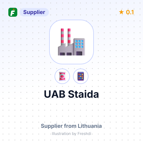 UAB Staida  – summary card, no photo uploaded yet