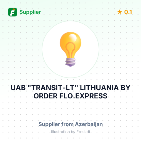 UAB "TRANSIT-LT", LITHUANIA BY ORDER FLO.EXPRESS AZ MMC – summary card, no photo uploaded yet