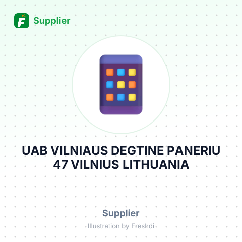 UAB VILNIAUS DEGTINE PANERIU 47 VILNIUS LITHUANIA – summary card, no photo uploaded yet
