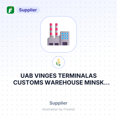 UAB VINGES TERMINALAS CUSTOMS WAREHOUSE MINSK ROAD – summary card, no photo uploaded yet