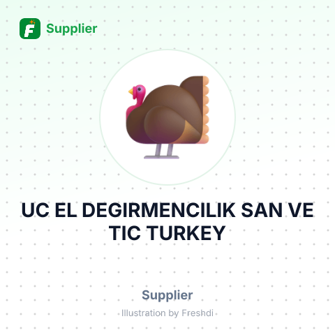 UC EL DEGIRMENCILIK SAN VE TIC TURKEY – summary card, no photo uploaded yet