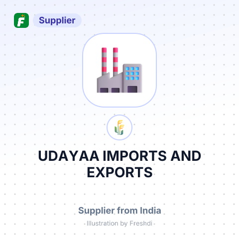 UDAYAA IMPORTS AND EXPORTS – summary card, no photo uploaded yet