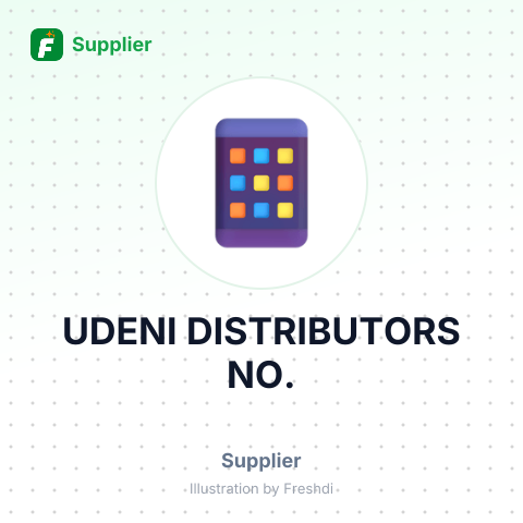 UDENI DISTRIBUTORS NO. – summary card, no photo uploaded yet