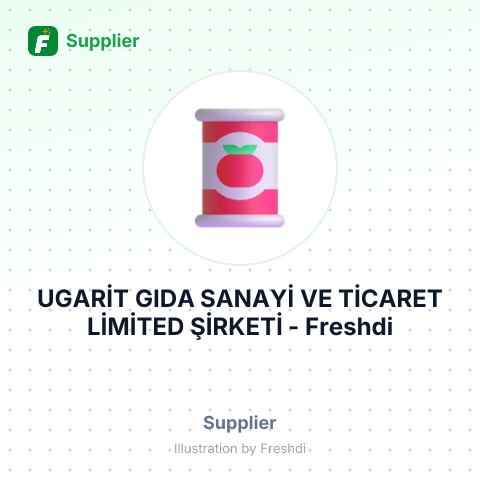 UGARİT GIDA SANAYİ VE TİCARET LİMİTED ŞİRKETİ – summary card, no photo uploaded yet