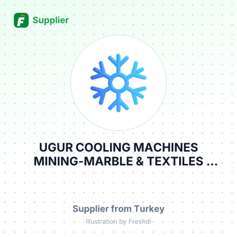 UGUR COOLING MACHINES MINING-MARBLE & TEXTILES INDUSTRY – summary card, no photo uploaded yet