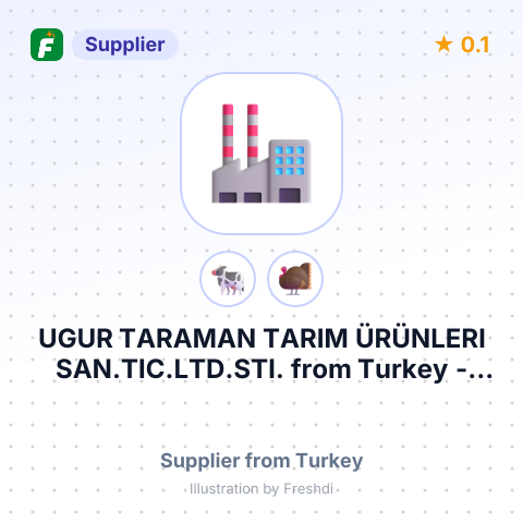 UGUR TARAMAN TARIM ÜRÜNLERI SAN.TIC.LTD.STI. – summary card, no photo uploaded yet