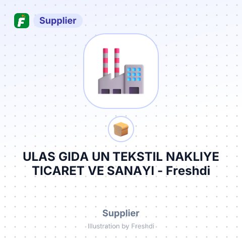 ULAS GIDA UN TEKSTIL NAKLIYE TICARET VE SANAYI – summary card, no photo uploaded yet
