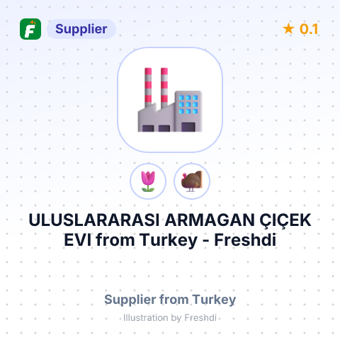 ULUSLARARASI ARMAGAN ÇIÇEK EVI – summary card, no photo uploaded yet