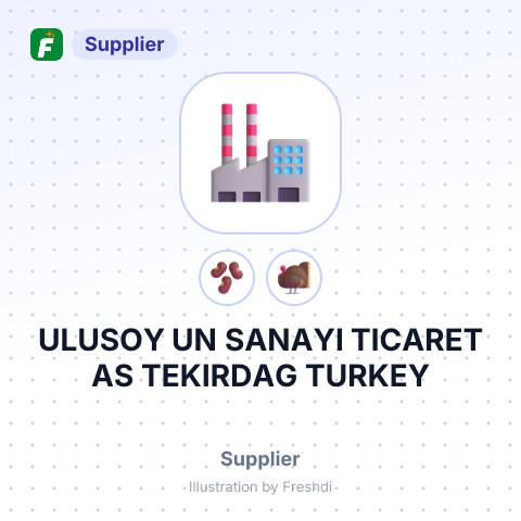 ULUSOY UN SANAYI TICARET AS TEKIRDAG TURKEY – summary card, no photo uploaded yet