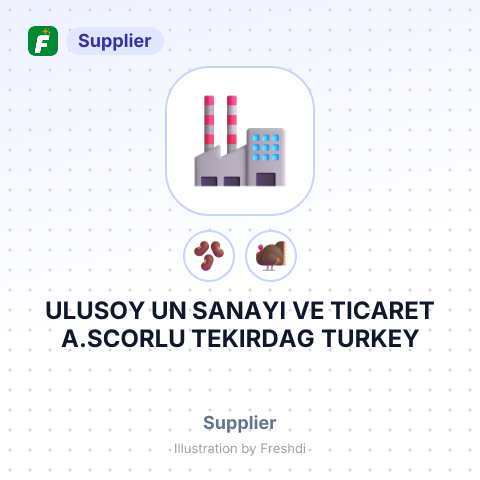 ULUSOY UN SANAYI VE TICARET A.SCORLU TEKIRDAG TURKEY – summary card, no photo uploaded yet