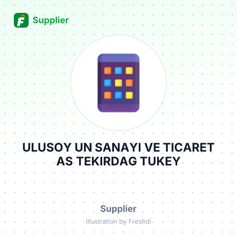 ULUSOY UN SANAYI VE TICARET AS TEKIRDAG TUKEY – summary card, no photo uploaded yet