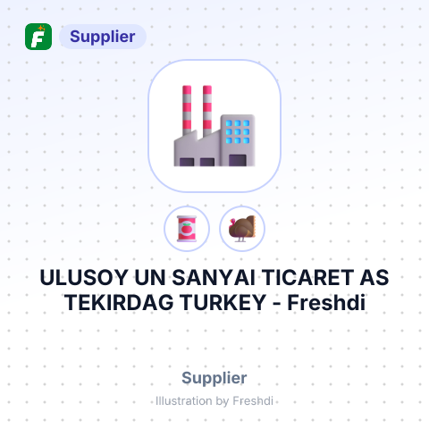 ULUSOY UN SANYAI TICARET AS TEKIRDAG TURKEY – summary card, no photo uploaded yet