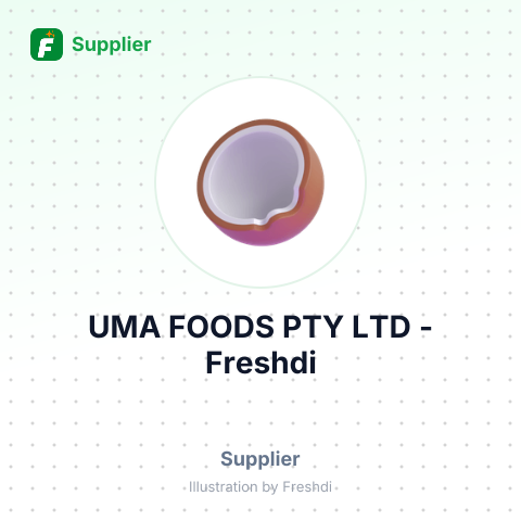 UMA FOODS PTY LTD – summary card, no photo uploaded yet