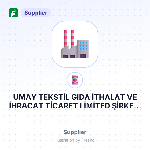 UMAY TEKSTİL GIDA İTHALAT VE İHRACAT TİCARET LİMİTED ŞİRKETİ – summary card, no photo uploaded yet