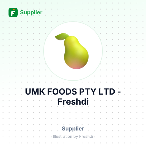 UMK FOODS PTY LTD – summary card, no photo uploaded yet