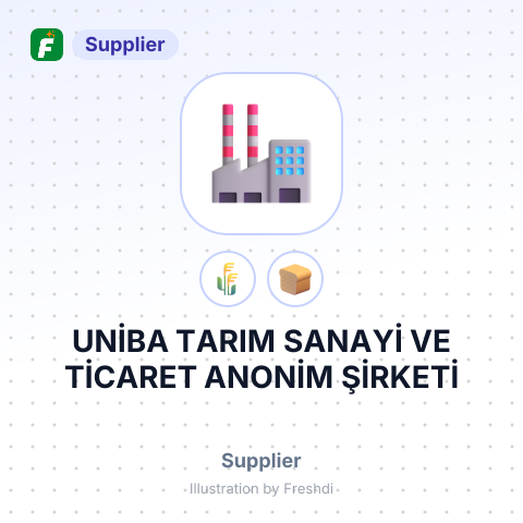 UNİBA TARIM SANAYİ VE TİCARET ANONİM ŞİRKETİ – summary card, no photo uploaded yet
