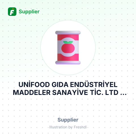 UNİFOOD GIDA ENDÜSTRİYEL MADDELER SANAYİVE TİC. LTD – summary card, no photo uploaded yet